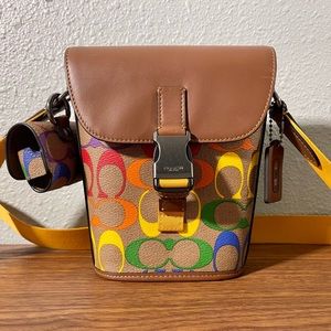 Coach Rainbow Monogram Crossbody
